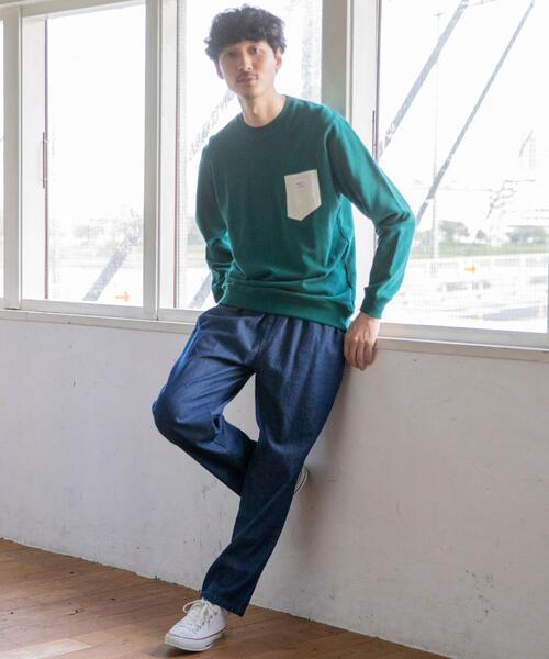 SMITH'S（スミス）の「SMITH’S(スミス)別注ポケットスウェットクルーネック20FW(一部WEB限定カラー)#（スウェット・メンズ・ブラック/その他1/その他3/オフホワイト/ケリー/その他2・X-LARGE/LARGE/SMALL/MEDIUM）」の21枚目の写真