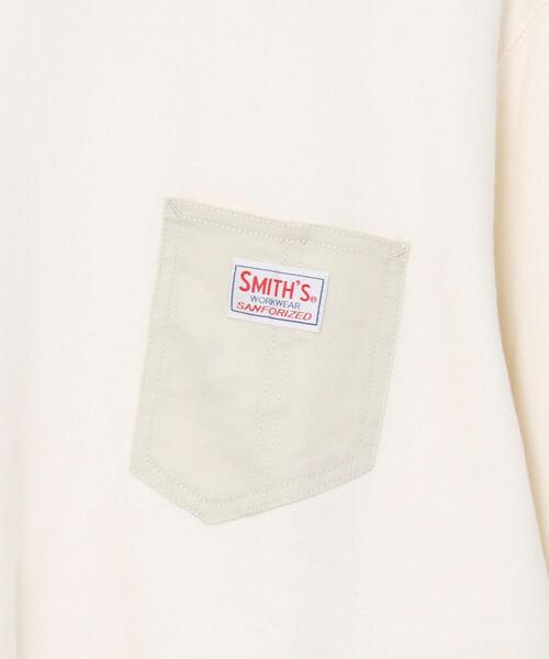 SMITH'S（スミス）の「SMITH’S(スミス)別注ポケットスウェットクルーネック20FW(一部WEB限定カラー)#（スウェット・メンズ・ブラック/その他1/その他3/オフホワイト/ケリー/その他2・X-LARGE/LARGE/SMALL/MEDIUM）」の11枚目の写真