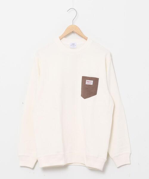 SMITH'S（スミス）の「SMITH’S(スミス)別注ポケットスウェットクルーネック20FW(一部WEB限定カラー)#（スウェット・メンズ・ブラック/その他1/その他3/オフホワイト/ケリー/その他2・X-LARGE/LARGE/SMALL/MEDIUM）」の7枚目の写真