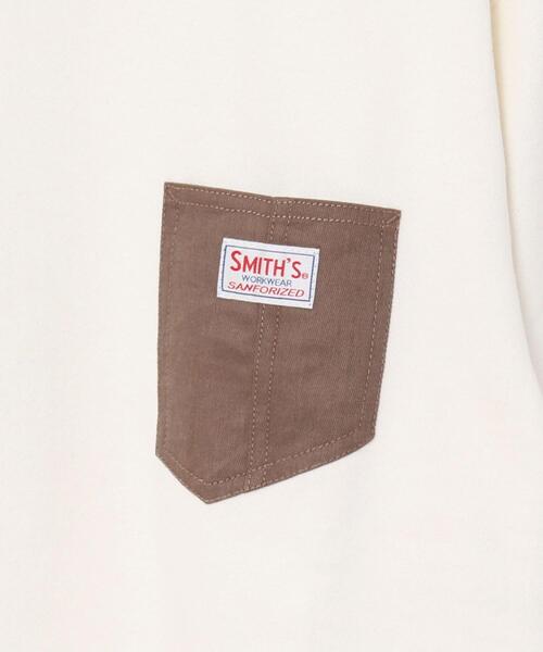 SMITH'S（スミス）の「SMITH’S(スミス)別注ポケットスウェットクルーネック20FW(一部WEB限定カラー)#（スウェット・メンズ・ブラック/その他1/その他3/オフホワイト/ケリー/その他2・X-LARGE/LARGE/SMALL/MEDIUM）」の8枚目の写真