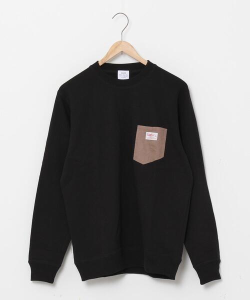 SMITH'S（スミス）の「SMITH’S(スミス)別注ポケットスウェットクルーネック20FW(一部WEB限定カラー)#（スウェット・メンズ・ブラック/その他1/その他3/オフホワイト/ケリー/その他2・X-LARGE/LARGE/SMALL/MEDIUM）」の9枚目の写真