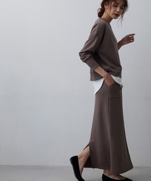 OMNES Another Edition | 裏毛ロングタイトスカート ストレートスカート(スカート)