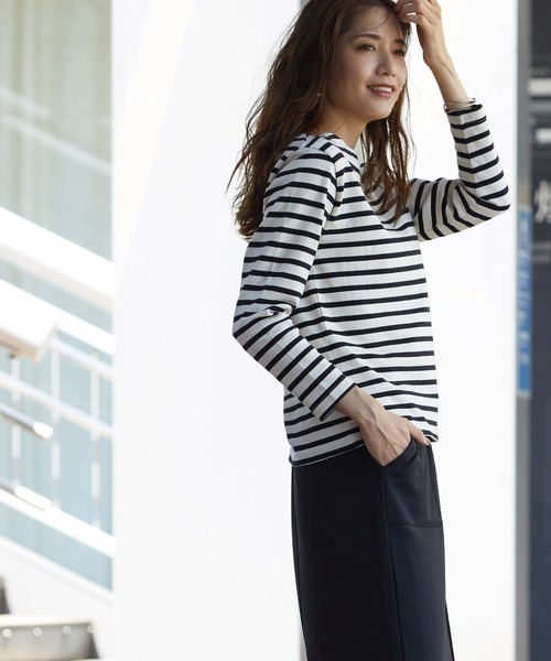 OMNES Another Edition（オムネス アナザーエディション）の「裏毛ロングタイトスカート ストレートスカート（スカート・レディース・ブラック/グレー系その他/モカ/パープル・FREE）」の8枚目の写真