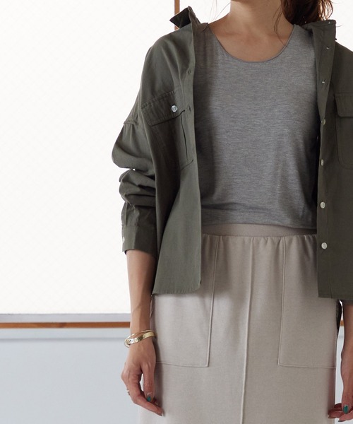 OMNES Another Edition（オムネス アナザーエディション）の「裏毛ロングタイトスカート ストレートスカート（スカート・レディース・ブラック/グレー系その他/モカ/パープル・FREE）」の15枚目の写真