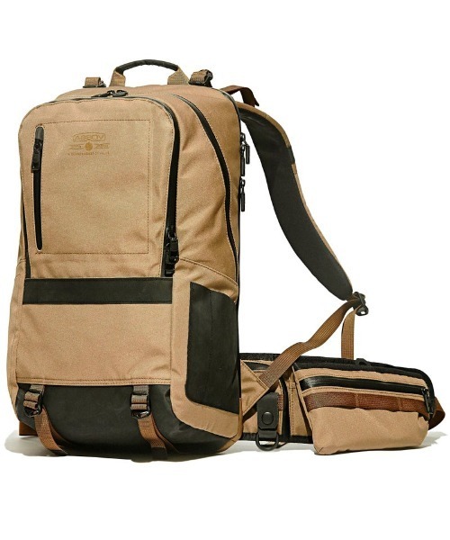 AS2OV(アッソブ)の「【AS2OV/アッソブ】 WATER PROOF CORDURA 305D DAY PACK / 防水 バックパック(バックパック/リュック・メンズ・ブラック/カーキ・FREE)」の4枚目の写真