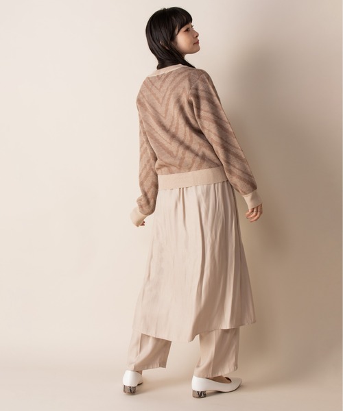 Mysa&Liina（ミーサリーナ）の「ヘリンボン柄ニット（ニット/セーター・レディース・ブラック/ベージュ/モカ・M）」の16枚目の写真