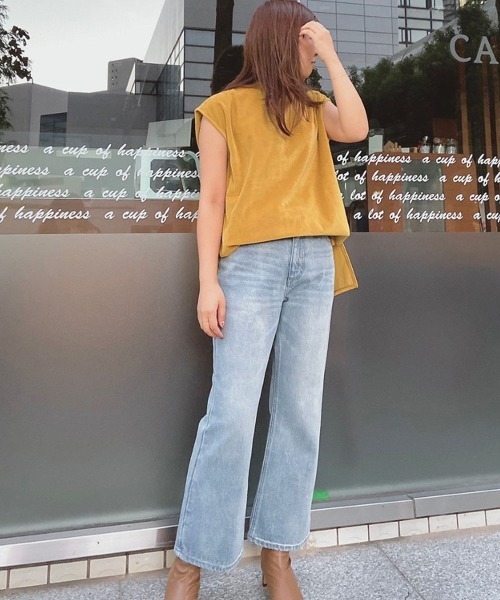 VICKY(ビッキー)の「ベロアハイネックプルオーバー(Tシャツ/カットソー・レディース・イエロー/キャメル/ベージュ/チャコールグレー・M)」の7枚目の写真