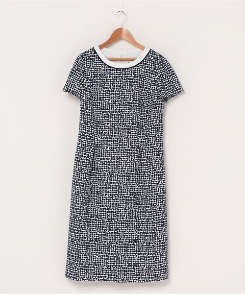 HANAE MORI(ハナエモリ)の「【HANAE MORI】キャプリス ワンピース(ワンピース・レディース・ベージュ/ネイビー・40/38)」の2枚目の写真