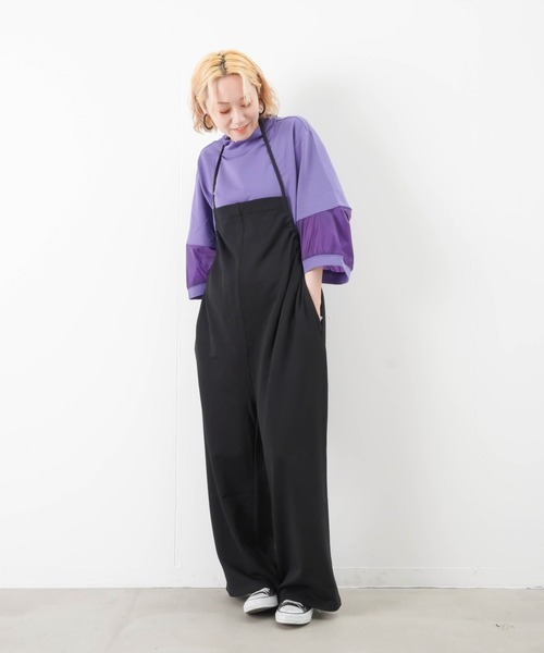 今期　レディラックルカ　サロペット　ブラック LADY LUCK LUCA サロペット オーバーオール LC/LLL デニム