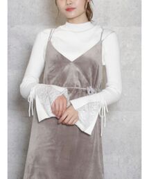 dazzlin | ヘムレースフレアニットトップス(ニット/セーター)