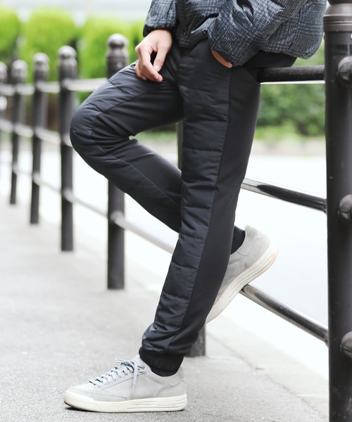 Jiggys Shop ジギーズショップ の ダウンジョガーパンツ スキニーパンツ 暖かい あったか ダウンパンツ 裏起毛パンツ 裏フリース その他パンツ Wear