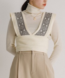 VACANCY | 【VACANCY】ジャガード柄ニットビスチェ(ベスト)