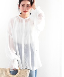 classicalelf | まるでガーゼ。ふんわり袖ボリュームシャツ(シャツ/ブラウス)