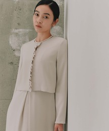 kaene（カエン）の「シフォンフリルジャケット［ブラック：ブラックフォーマル対応］冠婚葬祭 礼服 喪服 入学式 卒業式 七五三 お宮参り（スーツジャケット）」