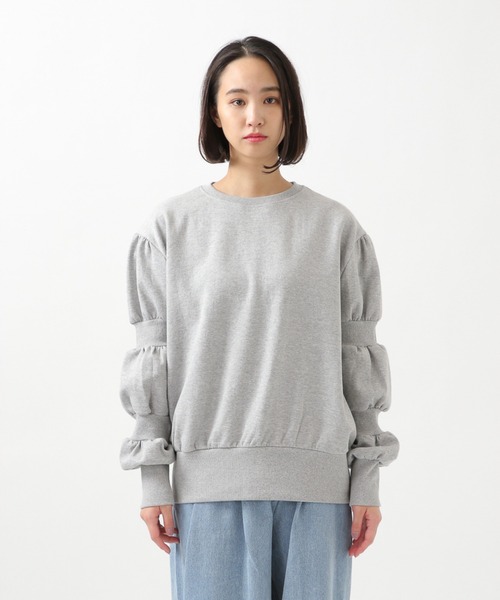 ROCKET x LUNCH（ロケットアンドランチ）の「The Rocket／スリーブシャーリングプルオーバー 2929003（スウェット・レディース・スカイブルー/グレー・SMALL）」の16枚目の写真