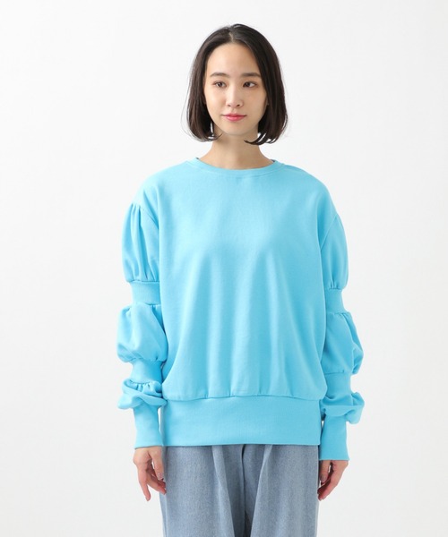 ROCKET x LUNCH（ロケットアンドランチ）の「The Rocket／スリーブシャーリングプルオーバー 2929003（スウェット・レディース・スカイブルー/グレー・SMALL）」の18枚目の写真