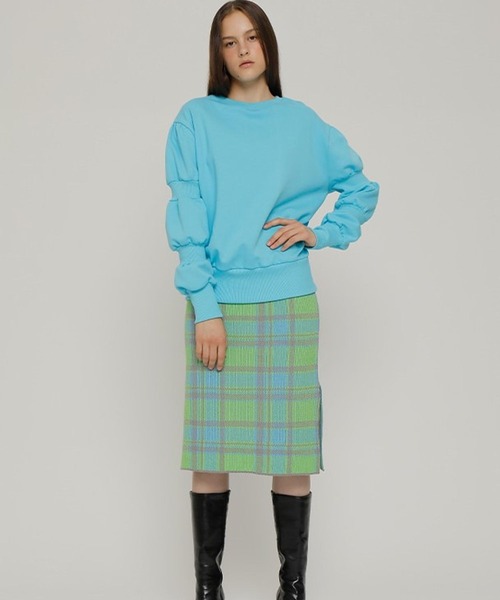 ROCKET x LUNCH（ロケットアンドランチ）の「The Rocket／スリーブシャーリングプルオーバー 2929003（スウェット・レディース・スカイブルー/グレー・SMALL）」の20枚目の写真