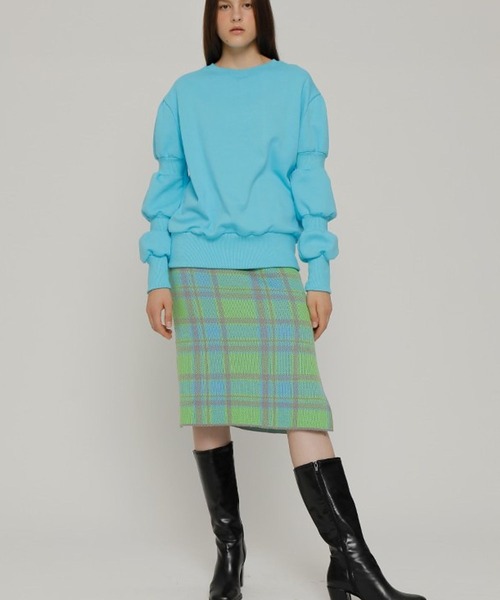 ROCKET x LUNCH（ロケットアンドランチ）の「The Rocket／スリーブシャーリングプルオーバー 2929003（スウェット・レディース・スカイブルー/グレー・SMALL）」の21枚目の写真