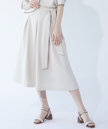 SOUP（スープ）の「◆【大きいサイズあり・13号・15号】リネンライクフレアスカート（スカート）」