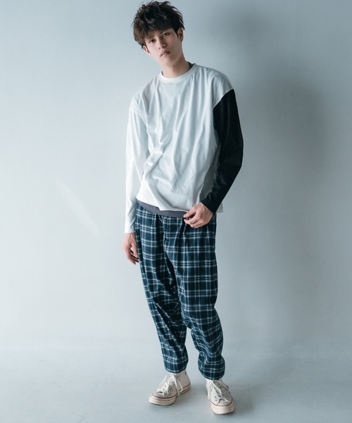 ARCADE(アーケード)の「360 サンロクマル 【アンサンブル 2枚セット】 ルーズカットソー×ノースリーブ(Tシャツ/カットソー・メンズ・ブルー/ブラック/オリーブ/ホワイト/ホワイト系その他/グレー系その他・M/L)」の16枚目の写真