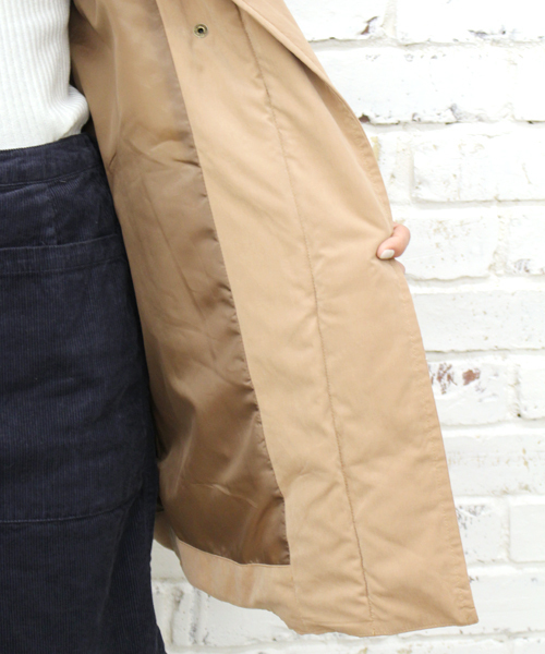 Kastane(カスタネ)の「【Kastane】ナイロンBIGフードコート(ダウンジャケット/コート・レディース・ブラック/グレー/キャメル・FREE)」の15枚目の写真