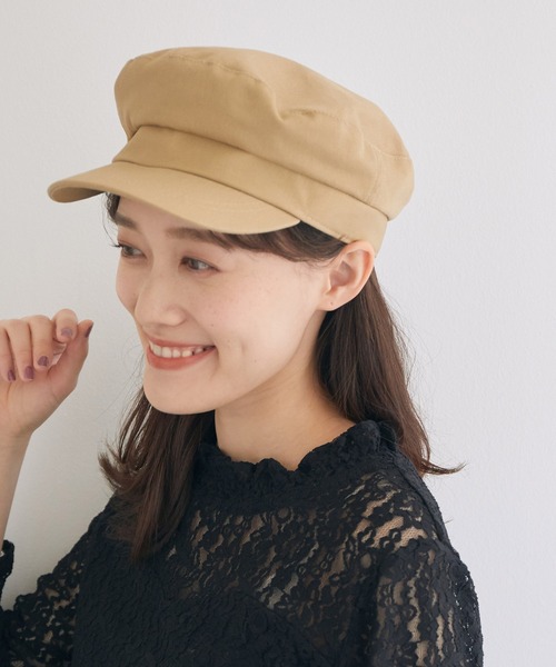 VIS(ビス)の「ツイルマリンキャスケット(キャスケット・レディース・ブラック/ベージュ・FREE)」の13枚目の写真