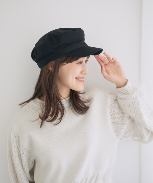 VIS(ビス)の「ツイルマリンキャスケット(キャスケット・レディース・ブラック/ベージュ・FREE)」の14枚目の写真