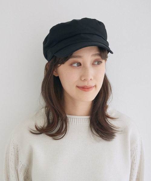 VIS(ビス)の「ツイルマリンキャスケット(キャスケット・レディース・ブラック/ベージュ・FREE)」の15枚目の写真