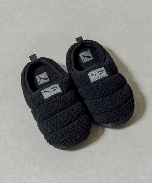 RASVOA（ラスボア）の「【PUMA／プーマ】Scuff Sherpa（サンダル・レディース・ブラック/オフホワイト・S/M/L）」の2枚目の写真