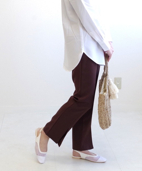 AmiAmi（アミアミ）の「スクエアトゥフィッシュネットミュール（パンプス・レディース・ホワイト/ブラック/ベージュ/ブラウン・LL/S/M/L）」の15枚目の写真