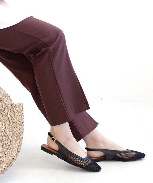 AmiAmi（アミアミ）の「スクエアトゥフィッシュネットミュール（パンプス・レディース・ホワイト/ブラック/ベージュ/ブラウン・LL/S/M/L）」の14枚目の写真