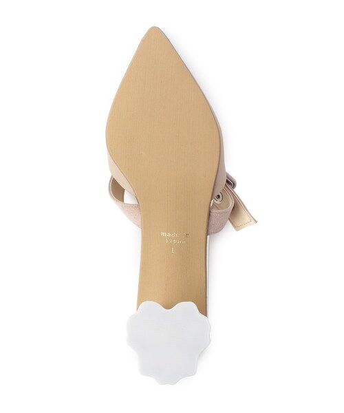 En Punto（エンプント）の「売切終了★【ラス１】クリア変形ミュール（パンプス・レディース・ダークウッド/ネイビー系6/ホワイト系9・S/M/L/LL）」の6枚目の写真