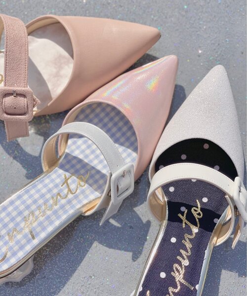 En Punto（エンプント）の「売切終了★【ラス１】クリア変形ミュール（パンプス・レディース・ダークウッド/ネイビー系6/ホワイト系9・S/M/L/LL）」の21枚目の写真