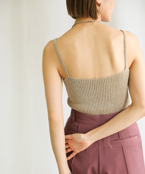 【MOCA】<H>ニットキャミソール カップ付きショートキャミソール – SELECT MOCA
