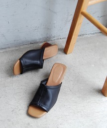 ROPE' PICNIC | ストレッチアッパー円柱ヒールミュール(サンダル)