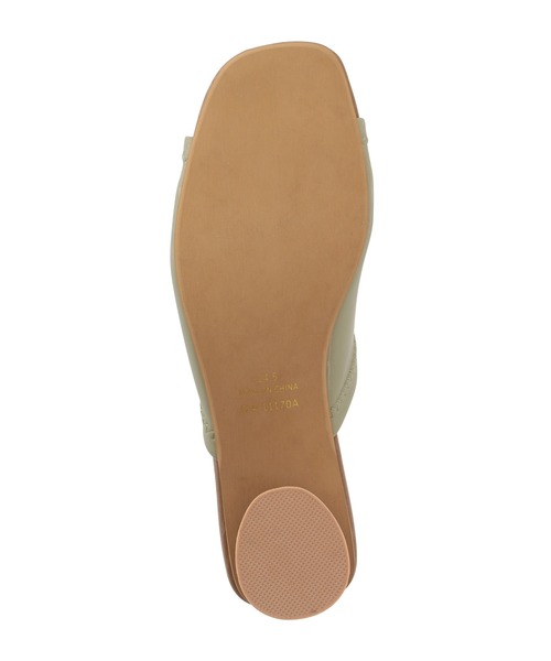 ROPE' PICNIC（ロペピクニック）の「ストレッチアッパー円柱ヒールミュール（サンダル・レディース・ブラック/グリーン系その他2/キナリ/オレンジ系その他4・23.0cm/24.0cm/24.5cm/23.5cm）」の6枚目の写真