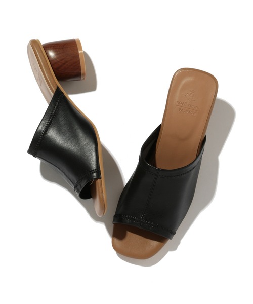 ROPE' PICNIC（ロペピクニック）の「ストレッチアッパー円柱ヒールミュール（サンダル・レディース・ブラック/グリーン系その他2/キナリ/オレンジ系その他4・23.0cm/24.0cm/24.5cm/23.5cm）」の13枚目の写真