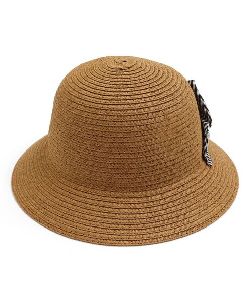 Ampersand（アンパサンド）の「/リボン付きペーパーハット（ハット・キッズ・ブラウン/ベージュ・54/48/50/52/56）」の4枚目の写真