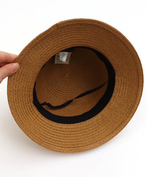 Ampersand（アンパサンド）の「/リボン付きペーパーハット（ハット・キッズ・ブラウン/ベージュ・54/48/50/52/56）」の7枚目の写真