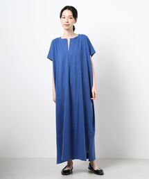 選べる2丈キーネックワンピース