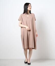 選べる2丈キーネックワンピース