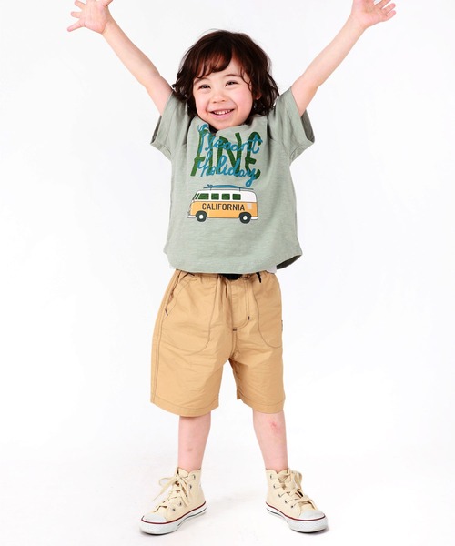 DILASH（ディラッシュ）の「ベルト付きハーフパンツ(4.5分丈)（その他パンツ・キッズ・ベージュ/グリーン・110/100/130/120/150/140/90/80）」の10枚目の写真