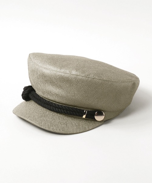 CA4LA（カシラ）の「KNOT CAS（キャスケット・レディース・カーキ/ブラック/ライトベージュ・ONESIZE）」の3枚目の写真