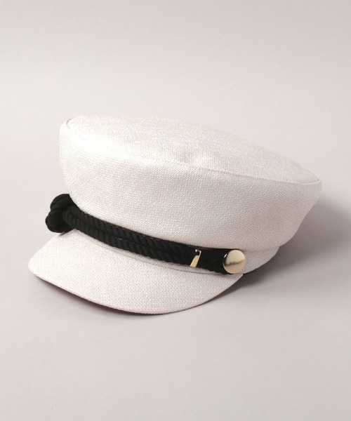 CA4LA（カシラ）の「KNOT CAS（キャスケット・レディース・カーキ/ブラック/ライトベージュ・ONESIZE）」の2枚目の写真