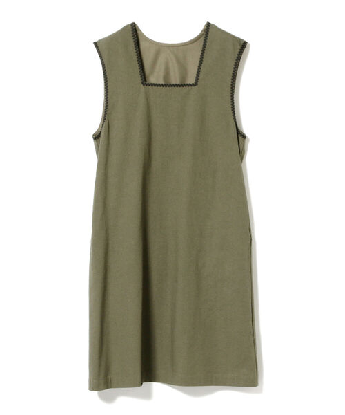 BEAMS BOY(ビームスボーイ)の「BEAMS BOY / バックトゥフロント エンブロイダリ ーエプロン(ワンピース・レディース・オリーブ/インディゴブルー・ONE SIZE)」の13枚目の写真