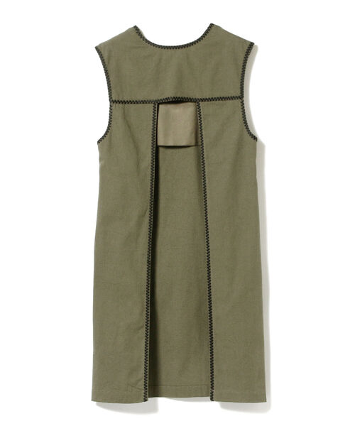 BEAMS BOY(ビームスボーイ)の「BEAMS BOY / バックトゥフロント エンブロイダリ ーエプロン(ワンピース・レディース・オリーブ/インディゴブルー・ONE SIZE)」の16枚目の写真