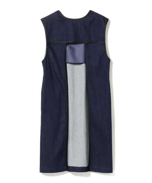 BEAMS BOY(ビームスボーイ)の「BEAMS BOY / バックトゥフロント エンブロイダリ ーエプロン(ワンピース・レディース・オリーブ/インディゴブルー・ONE SIZE)」の18枚目の写真