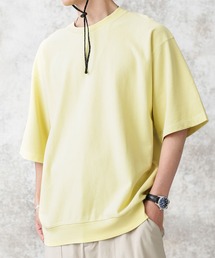 ミニ裏毛スウェットＴシャツ 5分袖