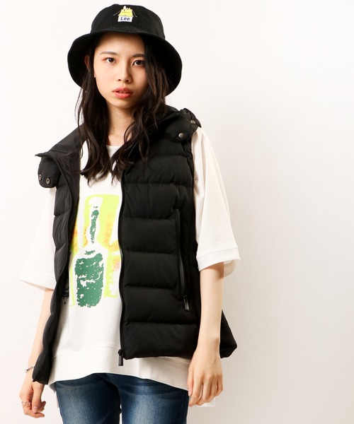 Lee（リー）の「Lee×PEANUTS BUCKET COTTON TWILL バケットハット（ハット・レディース・ベージュ/ブラック・FREE）」の13枚目の写真