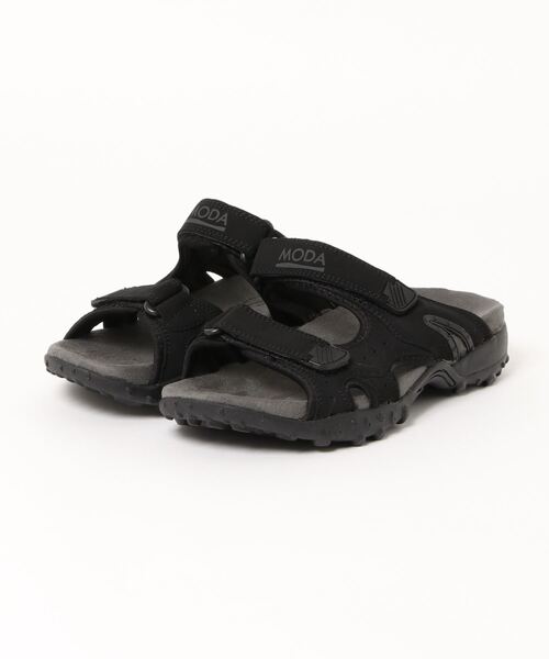MOHEDA TOFFELN（モヘダトフェール）の「MODA（MOHEDA TOFFELN （モヘダトフェール）） / ベルクロストラップサンダル MONTANA（サンダル・メンズ・ブラック・40/41/42/43/44/46/38/39/36/37/45）」の4枚目の写真